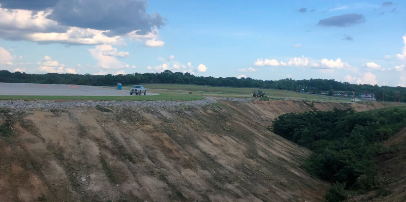 airport slope work